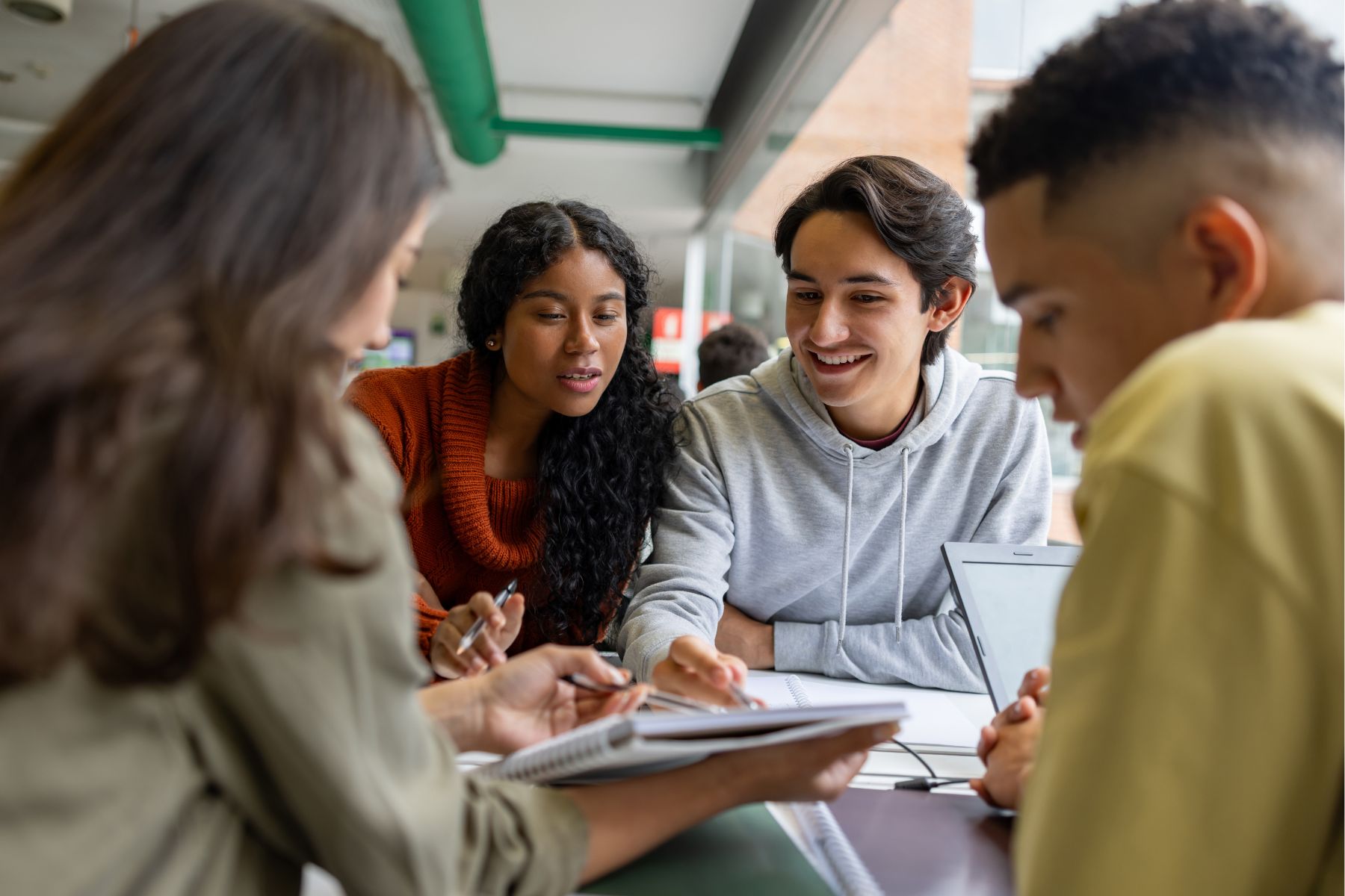teens doing homework