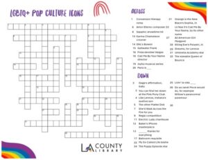 LGBTQ+ Pop Culture Icons Crossword thumbnail