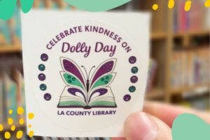 Free Dolly Day Sticker at LA County Library